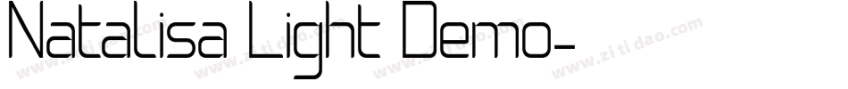 Natalisa Light Demo字体转换